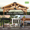 Arlington 12 Ft. W X 10 Ft. D Solid Wood Patio Gazebo