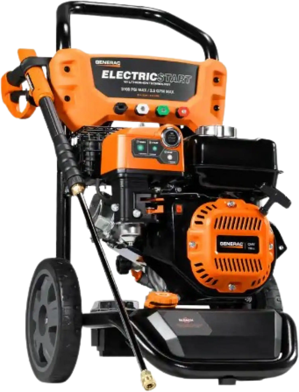 Generac 3100 PSI 2.5 GPM Electric Start Gas Pressure Washer 8894 New