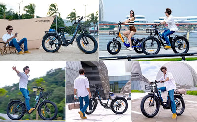 Ridstar MN-26 Electric Bike 1500W Motor 48V 20AH Battery Unfoldable Fat Tire City Commuter E-bike