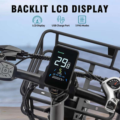 Ridstar MN-26 Electric Bike 1500W Motor 48V 20AH Battery Unfoldable Fat Tire City Commuter E-bike