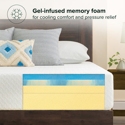 10" Medium Cooling Gel Memory Foam Mattress - Sleep by Wayfair™