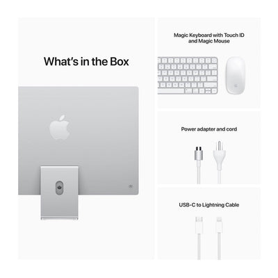 Apple iMac 24 Inch - M1 Chip with 8-Core CPU 8-Core GPU 512GB SSD - 8GB Unified RAM - Open Box (1 Year Warranty)