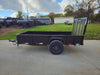 5′ X 10′ Utility Trailer Straight Deck 18″ Sides Tall Gate