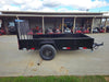5′ X 10′ Utility Trailer Straight Deck 18″ Sides Tall Gate