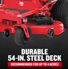 CRAFTSMAN Z5800 | 54in 24HP Zero-Turn Riding Mower | 24 HP Kohler Engine | High-Back Seat (17RRFACW093)