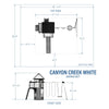 Canyon Creek Swing Set – White