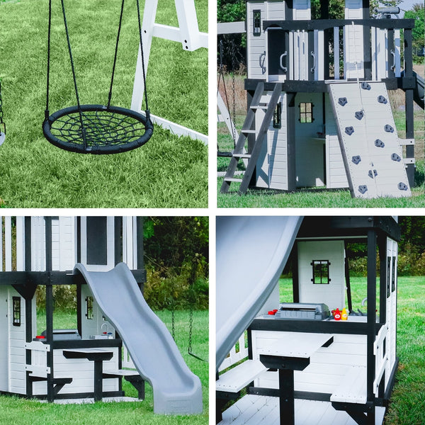 Canyon Creek Swing Set – White