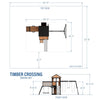Timber Crossing Swing Set