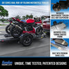Go! Series Dual Rail Ride-Up Folding Motorcycle Trailer Discounted