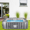 4-Seat Inflatable Pool Spa – Portable Hot Tub Spa with Light and Remote Control