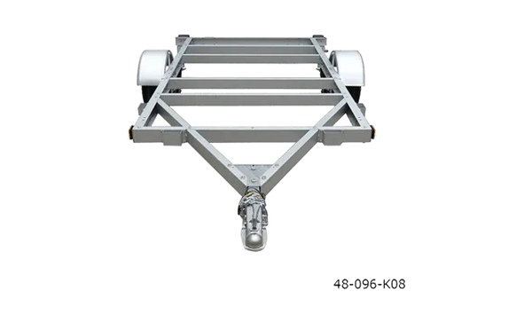 Stirling Open Frame Kit Trailer 4 x 8 ft. 1,000 lb. Capacity 8 in. Tires New