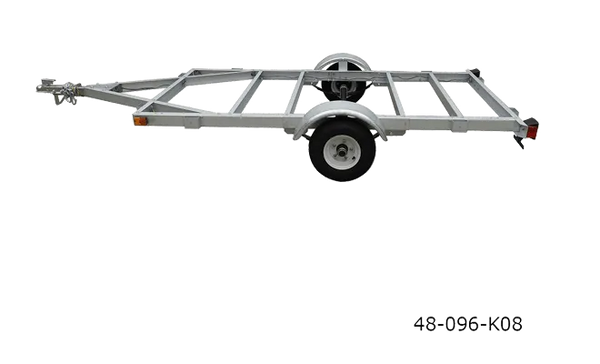 Stirling Open Frame Kit Trailer 4 x 8 ft. 1,000 lb. Capacity 8 in. Tires New