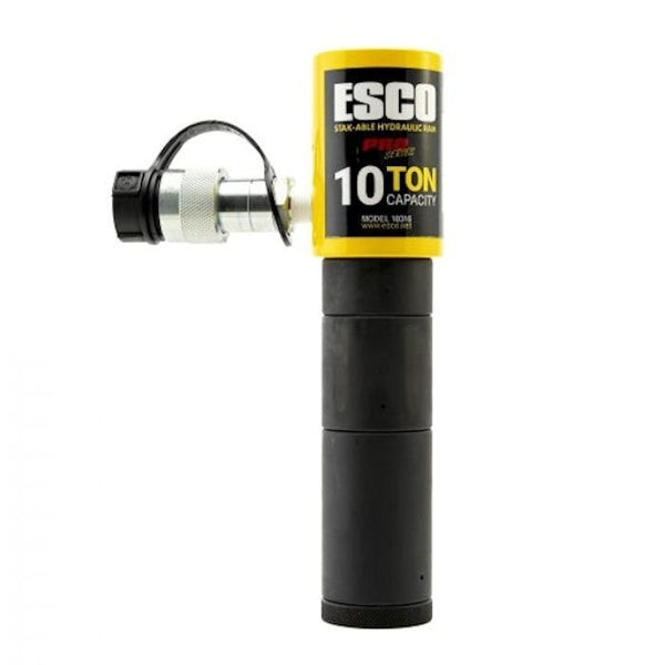 ESCO 10-Ton Hydraulic Stak-Able Ram Kit with 1 Quart Pump