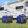 4,000-Watt Gas Powered Portable Inverter Generator with Recoil Start, LED Data Centers.