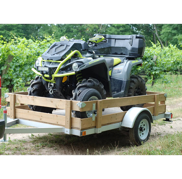Stirling Open Frame Kit Trailer 5 x 8 ft. 1,250 lb. Capacity 12 in. Tires New