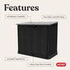 Keter Store-It-Out Prime 4.3 x 3.7 ft. Outdoor Resin Storage Shed with Easy Lift Hinges, Perfect for Yard Tools, Pool Floats and Garden Accessories, Black