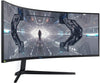 SAMSUNG 49” Odyssey G9 Gaming Monitor, 1000R Curved Screen, QLED, Dual QHD Display, 240Hz, NVIDIA G-SYNC and FreeSync Premium Pro, LC49G95TSSNXZA, Black