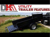 DK2 4.5-ft x 7.5-ft Steel Utility Trailer ( 1639-lb Capacity ) 2491710