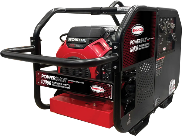 Simpson Industrial Generator 9000/10000W 50A Gas Honda GX630 Electric Start SCGH10000E New