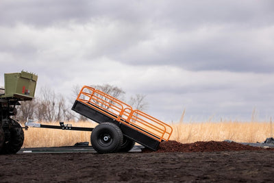 Impact Implements 1500 lb Utility Cargo Trailer with Pivot Dump for ATV, UTV, and Lawn Tractor