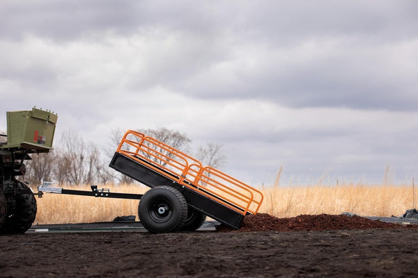 Impact Implements 1500 lb Utility Cargo Trailer with Pivot Dump for ATV, UTV, and Lawn Tractor