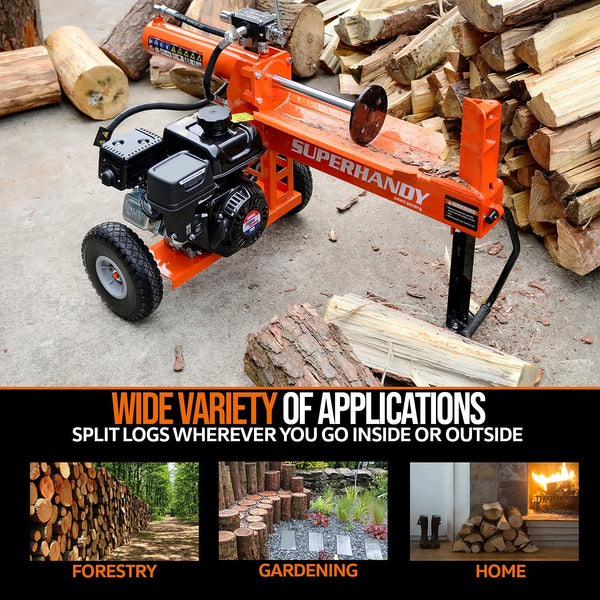Super Handy GUO077 Log Splitter 20T Gas 7HP 209cc Portable New