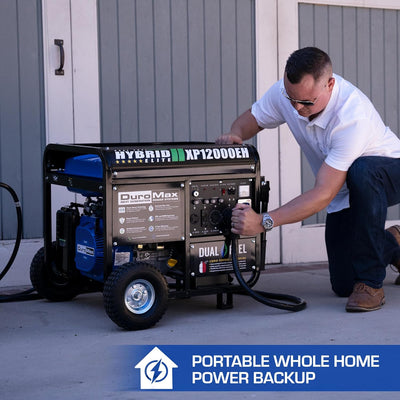 DuroMax XP13000EH Dual Fuel Portable Generator 13000 Watt Gas