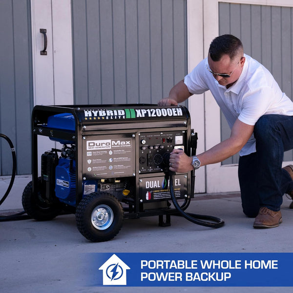 DuroMax XP13000EH Dual Fuel Portable Generator 13000 Watt Gas