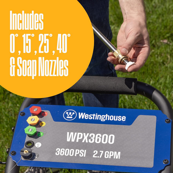 Westinghouse WPX3600 Pressure Washer 3600 PSI 2.7 GPM Gas New
