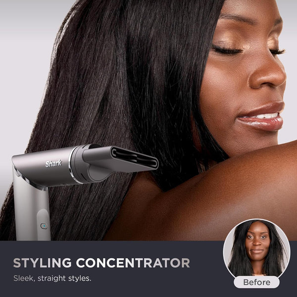Shark FlexFusion HD651S Ceramic Air Styler & Hair Straightener – Metallic Mist