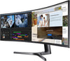 SAMSUNG 49” Odyssey G9 Gaming Monitor, 1000R Curved Screen, QLED, Dual QHD Display, 240Hz, NVIDIA G-SYNC and FreeSync Premium Pro, LC49G95TSSNXZA, Black
