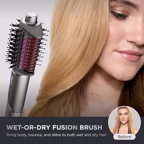 Shark FlexFusion HD651S Ceramic Air Styler & Hair Straightener – Metallic Mist