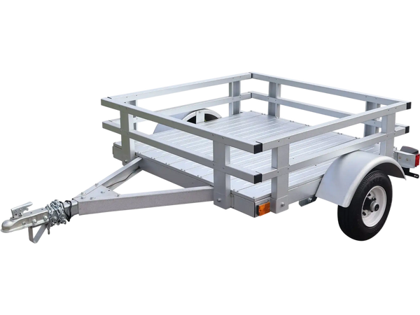 Stirling Kit Trailer 4 x 4 ft. 765 lb. Capacity with Side Rails Floor Planks New
