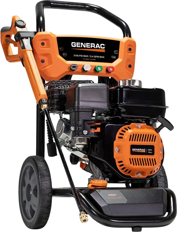 Generac 8901 3100 PSI 2.4 GPM Pressure Washer Gas Axial Cam Pump Residential New