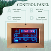 EROMMY Outdoor Sauna 2 Person, Far Infrared Wooden Sauna, Personal Sauna with Bluetooth Speaker and Changeable Chromotherapy Lighting