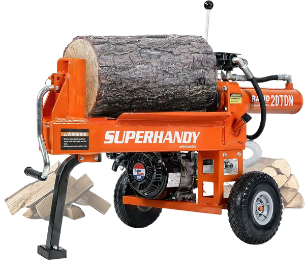 Super Handy GUO077 Log Splitter 20T Gas 7HP 209cc Portable New