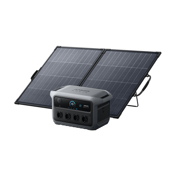 Anker SOLIX C2000 Gen 2 Portable Power Station 2048Wh – 2× PS200 Bifacial Portable