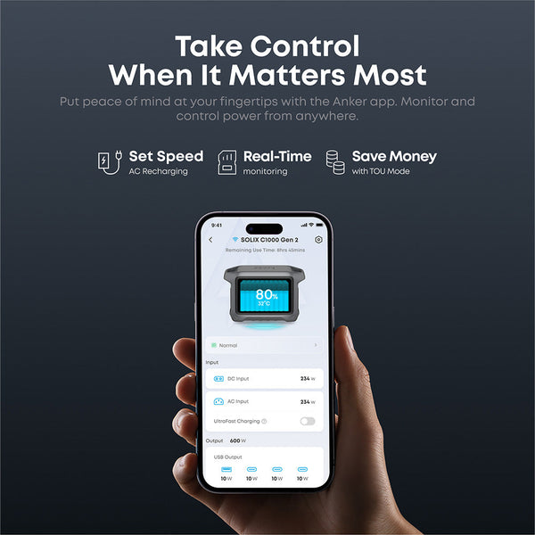 Anker C1000 Gen2 2000W/ 1024Wh Portable Power Station