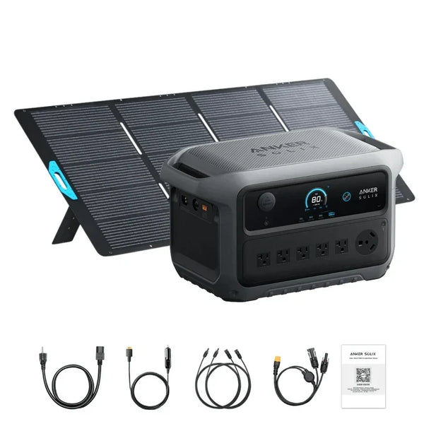 Anker B17831A2 C2000 Gen 2 Portable Power Station 2048Wh w/ 400W Solar Panel
