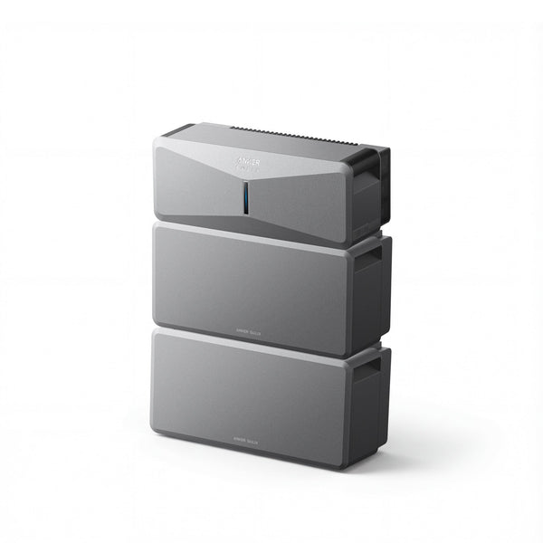 Anker B17E1144 E10 Whole Home Backup System | 12 kWh LiFePO4 Battery | 10-30kW Turbo Output | Smart Grid & Storm-Guard