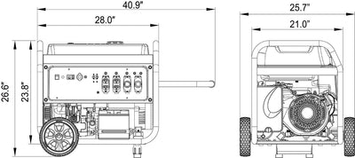 AP10000E – 10000 Watt<br> Portable Generator