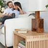 Zero Waste Slatted Side Table