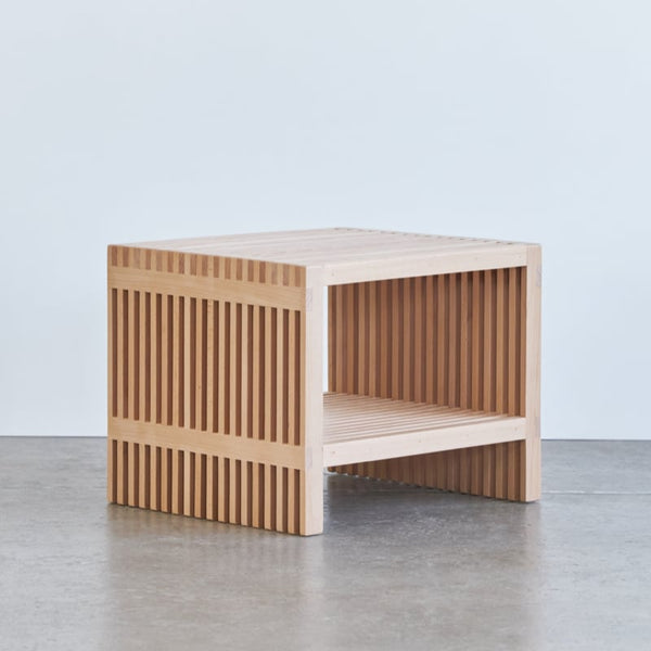 Zero Waste Slatted Side Table