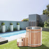 Anyi 110 Volt 1 – Person Solid Wood Cylinder Plug And Play Hot Tub