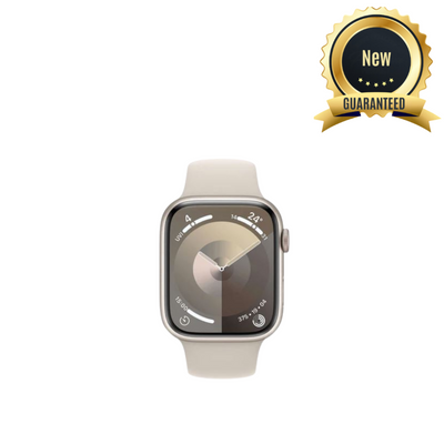 Apple Watch Series 9 GPS - 41mm - Starlight - Small-Medium Sport Band - New (AppleCare+ Included)