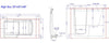 Avora Bath Walk in Left Hand Soaker Tub 55X30X46