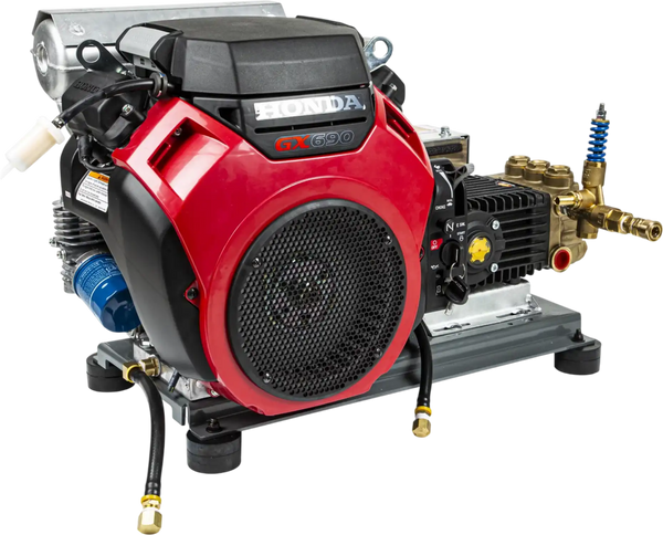 BE Pressure Washer Truck Mount Cold Water 4,000 PSI 8.2 GPM Honda GX690 Engine Electric Start New