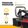 BE Gas Pressure Washer 5100 PSI 5.5 GPM Honda GX690 Engine Electric Start New