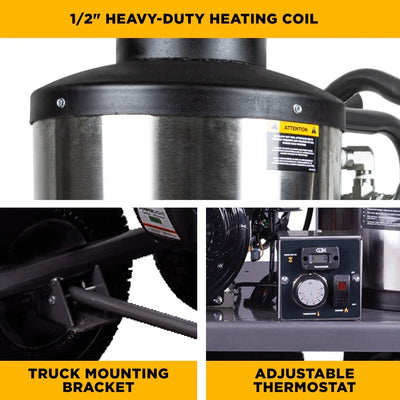 BE Pressure Washer Hot Water 4,000 PSI 4 GPM Powerease 420cc Engine AR Pump HW4015RA New