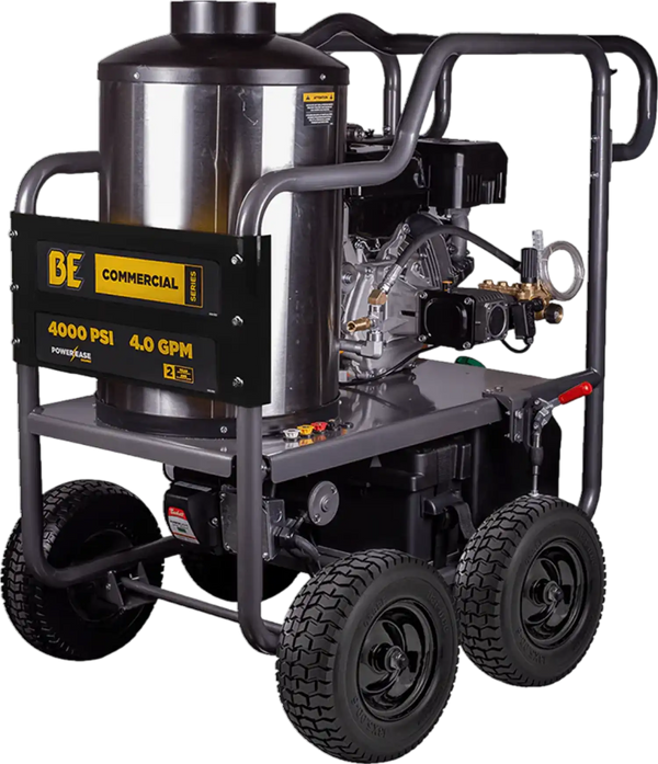 BE Pressure Washer Hot Water 4,000 PSI 4 GPM Powerease 420cc Engine AR Pump HW4015RA New